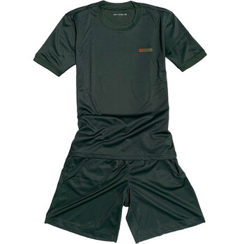 野战军衣套装短袖短裤速干运动套装夏季t圆领恤体能服陆战队作训t恤