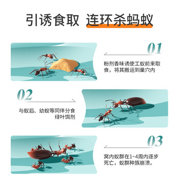 绿叶 蚂蚁药杀虫剂蟑螂药红火蚁小黄家蚁大头蚁20袋/盒GL1046 绿叶 蚂蚁药杀虫剂蟑螂药红火蚁小黄家蚁大头蚁20袋/盒GL1046