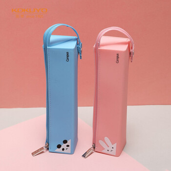 国誉（KOKUYO）CampusKids硅胶大容量笔袋笔盒收纳盒200×50×50mm熊猫1个装WSG-PCKS22B