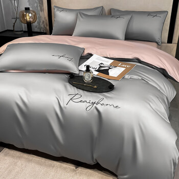 达芬奇家纺四件套 新疆长绒棉酒店床品轻奢风床单床笠款被套全棉l 60