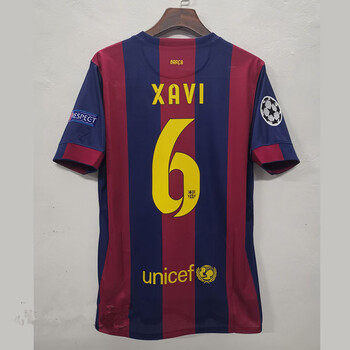 sknw官方1415赛季巴萨主场球衣欧冠决赛10梅西11号内马尔复古 6号哈维