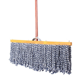 卫洋wy-055 木杆拖把普通老式大拖把学校物业商用清洁吸水拖把棉线尘