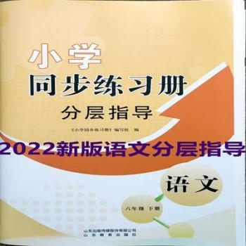 小学同步练习册分层指导语文六年级下册分层卷配人教版2022六三制分层