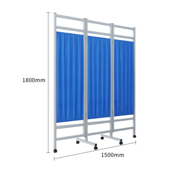 奈高医用屏风隔断移动折叠折屏带轮遮挡布艺折屏卫生室诊所医院三扇