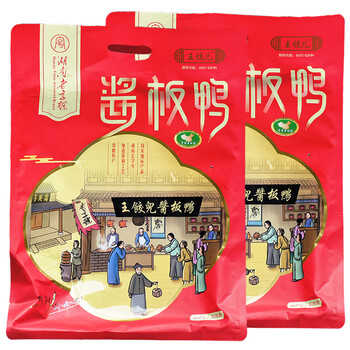 酱板鸭湖南常德特产零食小吃下酒菜手撕卤味鸭肉香辣张家界 红色包装