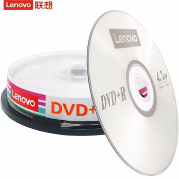 联想（Lenovo）DVD+R 光盘/刻录盘 16速4.7GB 办公系列 桶装10片 空白光盘