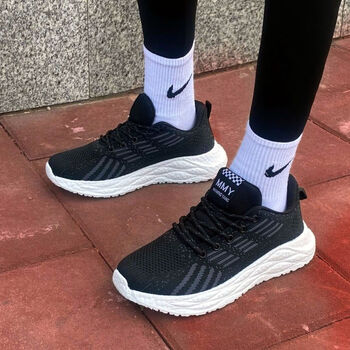 李宁舒适同类型春秋网面透气爆米花跑步超轻运动鞋男女情侣休闲百搭学