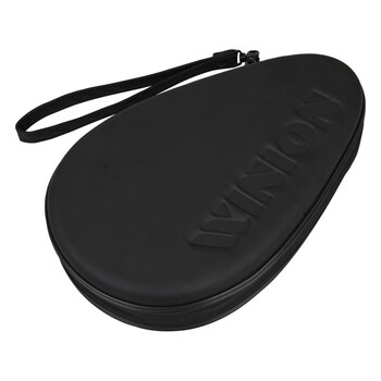 莹恋WINION严选乒乓球拍套拍包硬壳硬质便携收纳盒黑色拍套+黑绿球盒