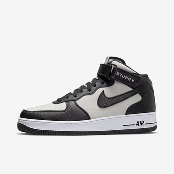 耐克 nike air force 1联名空军一号af1男女款黑白中帮休闲板鞋 dj