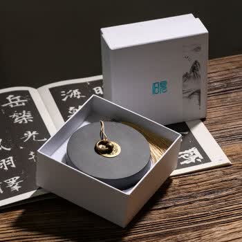 張小鳳砚台歙砚文房四宝毛笔初学者书法用品墨盒墨池 張小鳳砚台歙砚文房四宝毛笔初学者书法用品墨盒墨池