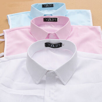 假衬衫领子男百搭衬衫假领子男春秋冬季纯色装饰衬衣领男士假领挺括