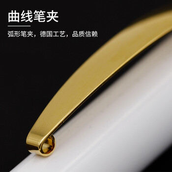 施耐德（Schneider）钢笔宝珠笔套装 成人学生练字双笔头签字笔 男女生日礼物-金色年华白色167802