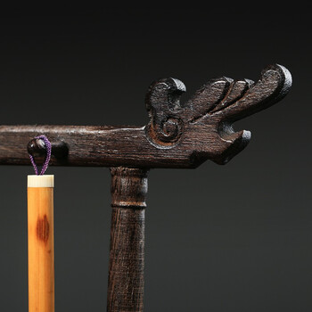 弘梅鸡翅木笔挂毛笔架 学生初学者可拆卸实木毛笔笔挂12针 文房四宝毛笔架