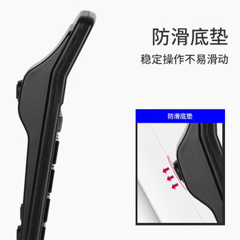 得力（deli）大号双电源轻便桌面计算器 12位大屏桌面计算机 办公用品 黑色838