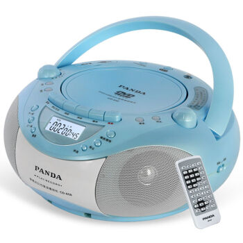 熊猫850 便携CD机随身听播放器录音机磁带机收音一体机收录机多功能老年人CD播放机学习复读机音响 蓝色