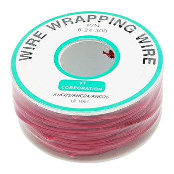 丢石头 24/30# 单芯OK线飞线PCB跳线电路板连接线 镀锡铜芯连接线 红色 24AWG