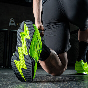 劳拉之星能量二代深蹲鞋硬拉抓挺举室内力量综合训练健身鞋 荧光绿42码