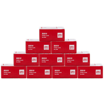 得力(deli)0018 3#金属回形针 镀镍防锈曲别针【50盒/组】 得力(deli)0018 3#金属回形针 镀镍防锈曲别针【50盒/组】