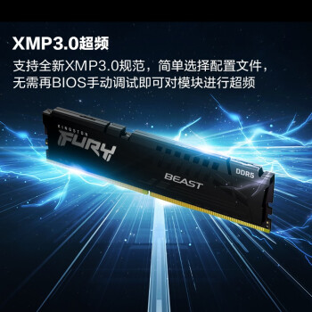 金士顿 (Kingston) FURY 32GB(16G×2)套装 DDR5 5600 台式机内存条 Beast野兽系列 骇客神条