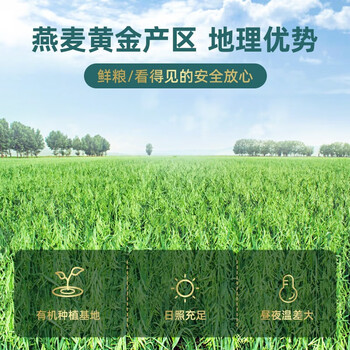 阴山优麦有机纯燕麦片2kg礼盒 年货礼盒送礼品 膳食纤维 高蛋白 零添加糖