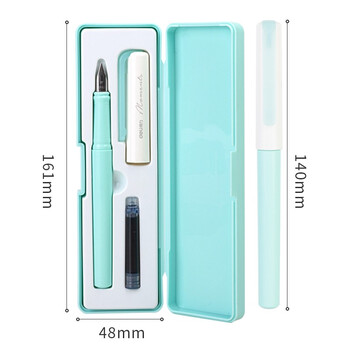 得力（deli）得力(deli)EF明尖学生正姿练字钢笔 墨水笔附笔盒 晶蓝 A932 EF尖(约0.38mm)