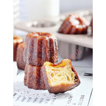 学厨模具可露丽模具烘焙甜点面包可丽露家用小不粘烤盘烤箱用12连