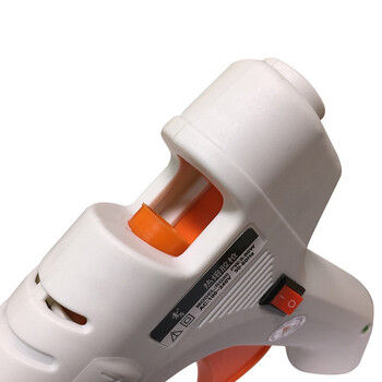 索厉 热熔胶枪大号10-80W胶棒用11MM 适用电脑组装/工艺维修/手工制作，带开关/标配10根胶棒/SL-RQ80(白色)