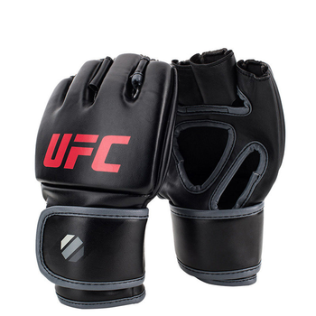 ufc手套半指儿童成人男女mma散打搏击沙袋训练分指拳套l 5oz-黑色-l/