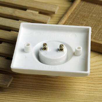 e27 86型暗装铜接灯座节能灯螺旋螺口螺纹 暗装灯头面板底座 2只装(不