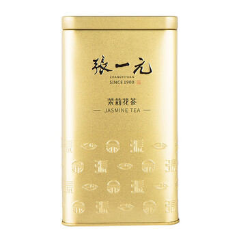 张一元 特种茉莉花茶200g 浓香型毛尖新茶 非遗技艺【金罐装】团购福利