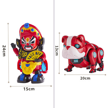 灯笼2024新款龙年手提花灯2023过年春节元宵川剧娃机械狗充电版灯笼杆