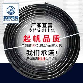 起帆（QIFAN）RVVP-300/300V-8*1.0 屏蔽护套线 黑色 1米