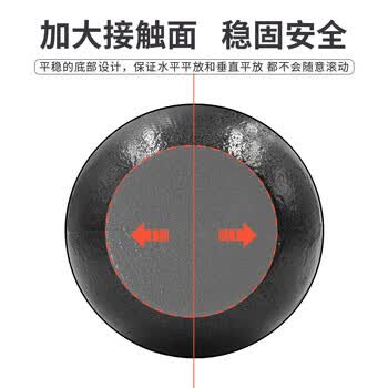 PROIRON普力艾 铸铁壶铃男士提壶哑铃壶健身壶铃深蹲练臀器械壶铃球 12KG