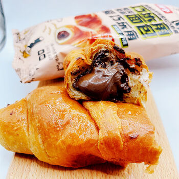 8袋桃李巧乐角75g面包巧克力酱夹心牛角包爆浆学生早餐点零食8袋早餐