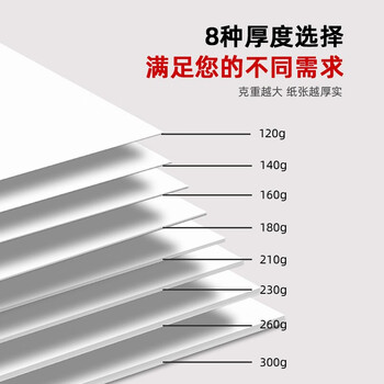 KODAK柯达 A4硬白卡纸绘画纸牛皮纸封面纸 厚彩纸儿童手工纸 120克厚硬 100张装9891-208