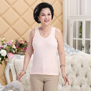 内衣跨栏背心12件装杏色大号母凉爽打底衫女子掉带老太婆女土好看3xl
