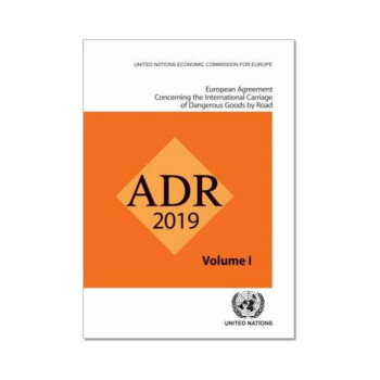 ADR 2019 国际公路运输危险货物协议[英文] 上下册 0k04k
