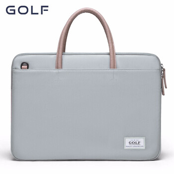 高尔夫（GOLF）电脑包女14英寸手提苹果笔记本华为单肩斜挎包商务公文包女通勤