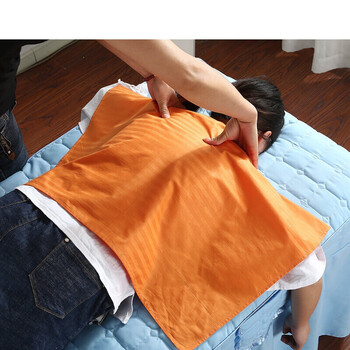 棉按摩布推拿巾棉按摩巾推拿布棉按摩巾按摩巾手布按摩巾可定做新品桔