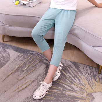 女童薄款八分裤运动休闲裤适合312岁小女孩子夏天穿的裤子儿童中大童