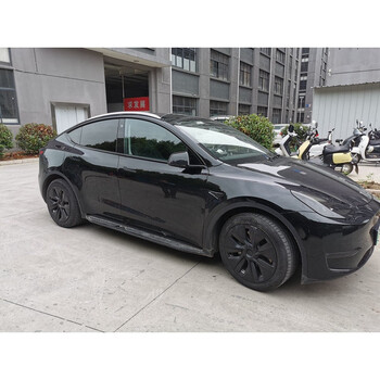 适用于适用特斯拉modely专用车顶行李架铝合金车身竖杆旅行架横杆改装