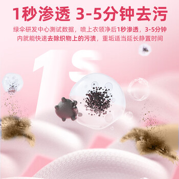 绿伞衣领净500g*2瓶领洁净领必净衣领袖口免搓洗清洁剂预涂助洗剂 绿伞衣领净500g*2瓶领洁净领必净衣领袖口免搓洗清洁剂预涂助洗剂