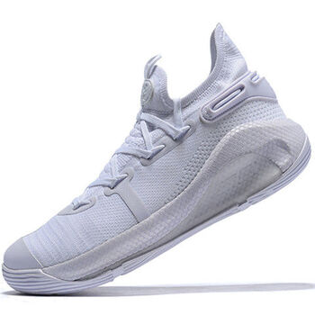 8代篮球鞋白金黑彩白黑curry6八代高帮实战透气轻便耐磨战靴 6纯白 39