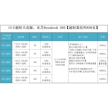 Dynabook电脑整机- 京东