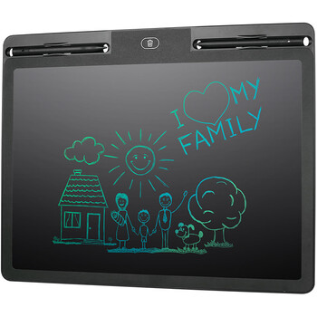 纽曼16英寸儿童液晶画板手写板电子小黑板办公写字板宝宝绘画涂鸦草稿纸板留言备忘男女孩生日礼物黑色