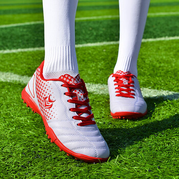 儿童足球鞋女学生韩版钉子鞋新款男女童碎钉粉色足球鞋训练鞋 0999白