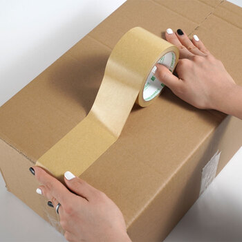 天章 （TANGO）牛皮纸胶带60mm*18米*5卷125um打包封箱胶布不透明无声可手撕家用工厂车间生产办公用品 T19623