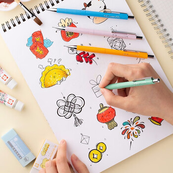 樱花(SAKURA)防断自动铅笔活动铅笔绘图铅笔 日本进口避震笔芯防断 0.5mm蓝色笔杆 樱花(SAKURA)防断自动铅笔活动铅笔绘图铅笔 日本进口避震笔芯防断 0.5mm蓝色笔杆