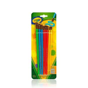 【全网低价】绘儿乐 Crayola 儿童颜料画刷绘画工具画具水彩美术画刷8支装05-3516