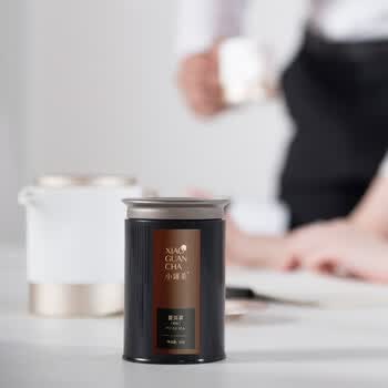 小罐茶(HWM)黑茶云南普洱熟茶散茶原料黑多泡茶叶礼盒50g 四季宜饮